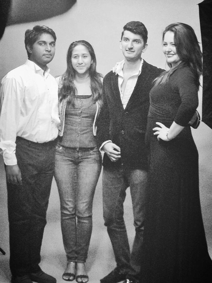 FROM THE LEFT: Vedesh Nath (Jean), Aryana Mohommed (Co-Director), Farrukh Altaf Barlas (Producer) and Rebecca Foster (Miss Julie)