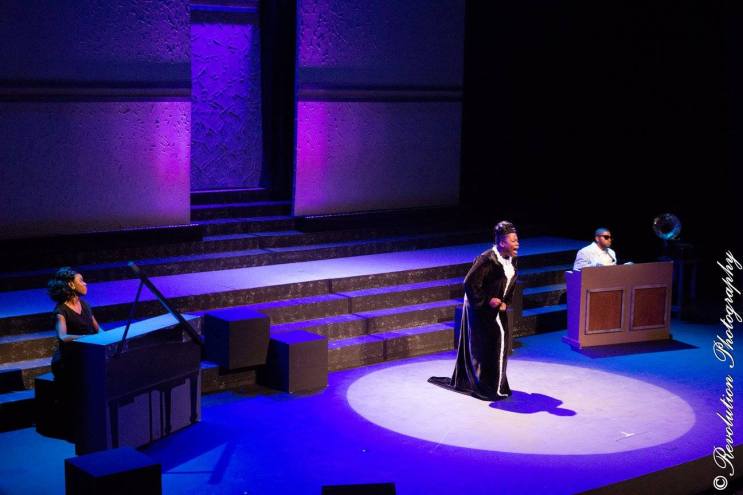 Llettesha Sylvester as Mahalia in JCS Entertainments Mahalia A Gospel Musical at Queen's Hall