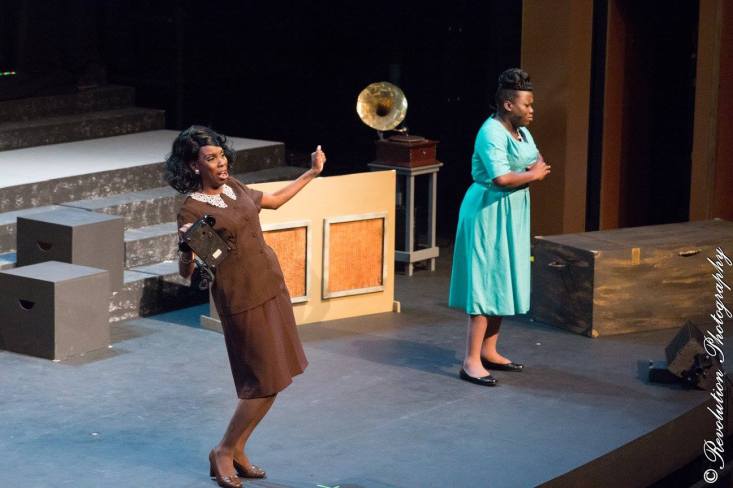 Abeo Jackson and Llettesha Sylvester in JCS Entertainment's Mahalia a Gospel Musical at Queen's Hall