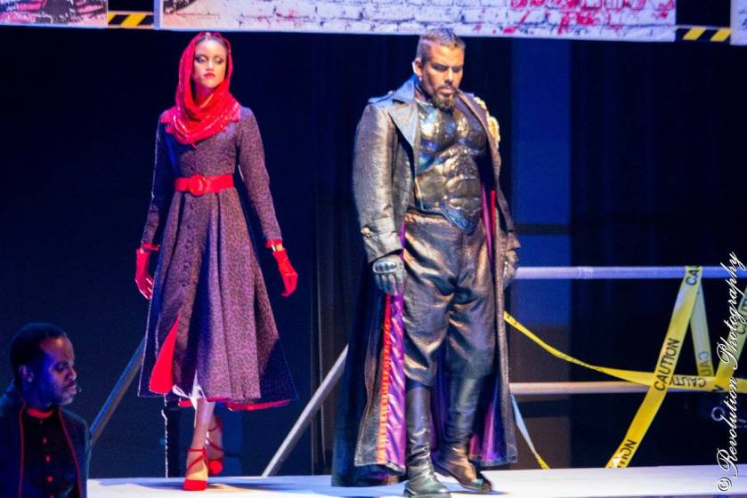 Tiana Chandler (left) as the wife of Pilate (Chris Smith) in Jesus Christ Superstar 2016 | Photo credit: Ryan Manette