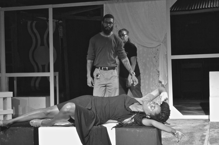 Amanda McIntyre, Saul Ramlal and Leslie-Ann Lavine in Sunrise Love to Sunset Hate