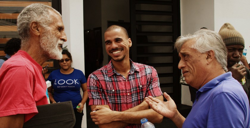 NDATT Members share a conversation | Photo Credit: Curtis Bachan