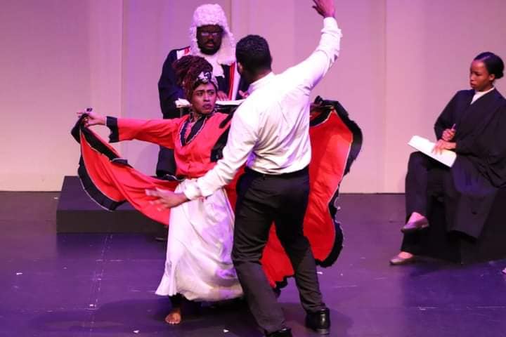 Anna-Lisa Wickham as 'Madam Culture' in Necessary Arts' 'Trials & Triumphs' | Photo courtesy Penelope Spencer