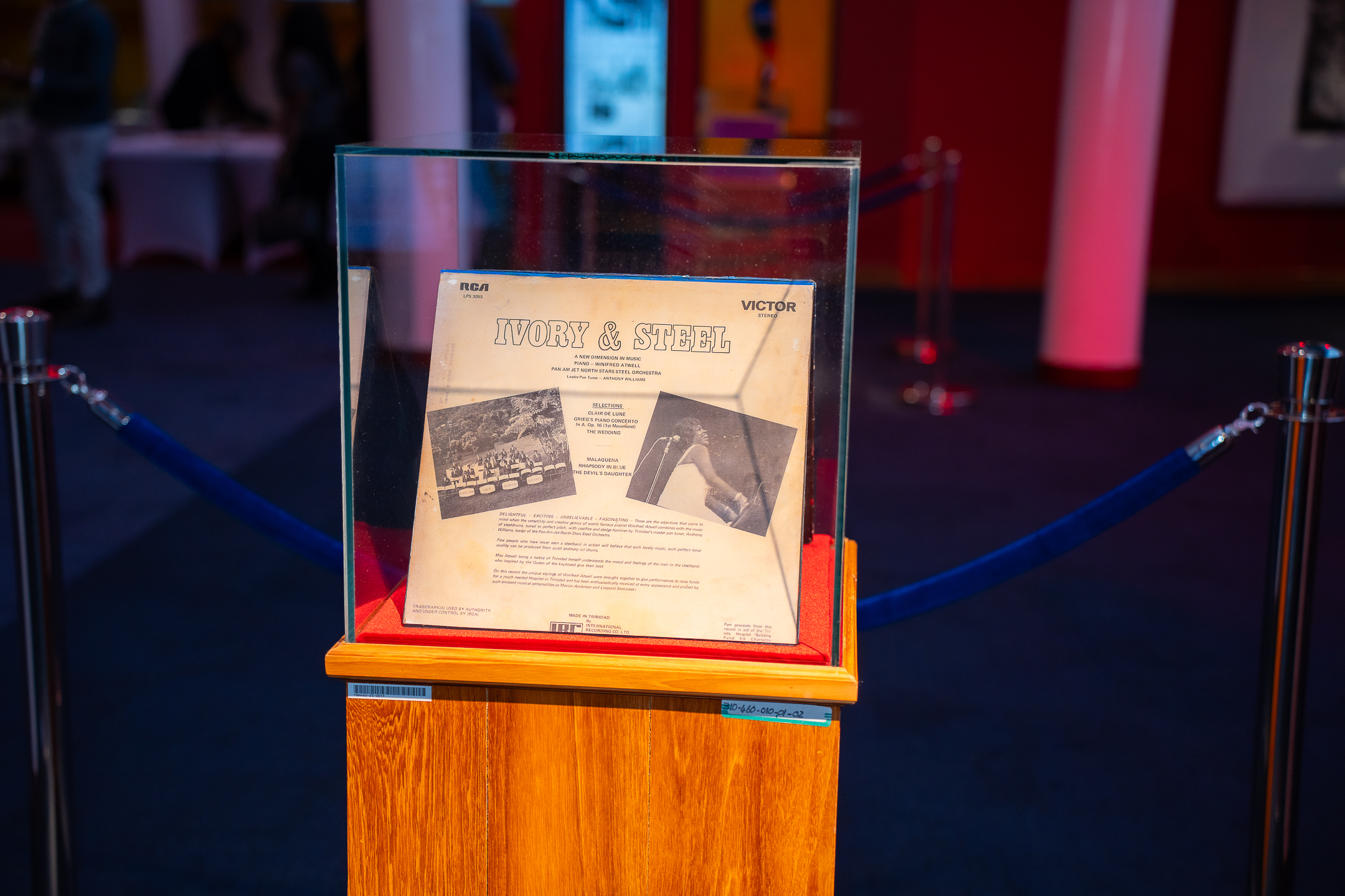 Front of House Display at Queen's Hall's Winifred Atwell Auditorium Naming Ceremony. Photo credit: Stephen Dalchan