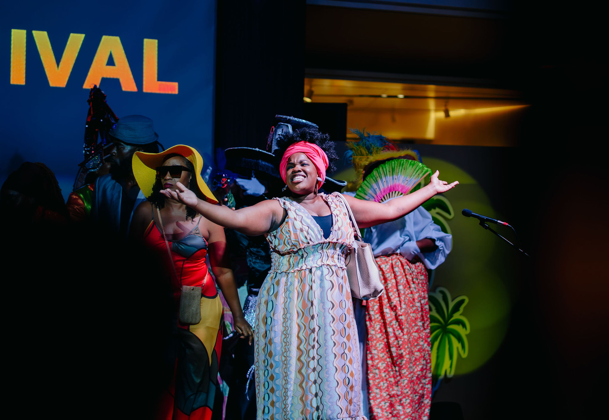 Kedisha Thomas captured in a dramatic moment during the production. Cast member Cammie Smith is seen in the background | Photo courtesy: TPAC