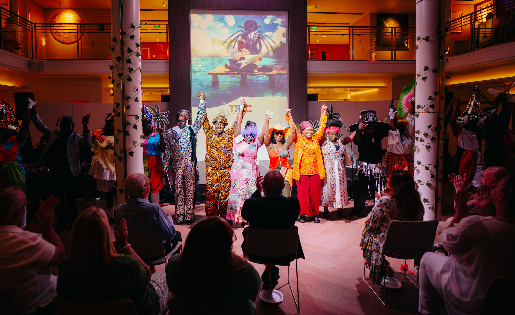 The cast receives resounding applause at the end of the play. | Photo courtesy: TPAC