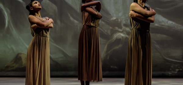 Clockwise from left to right – The audience is drawn in as Alyssa Balgobin, Saskia Scott and Victoria Keane are captured in a moment of suspended embrace during Megan Tannous’s contemporary piece, Lost Souls, from &5678 Dance Studio’s 2019 production, A Day in the Village. Photo courtesy Elliot Francois Fotography on behalf of &5678 Dance Studio